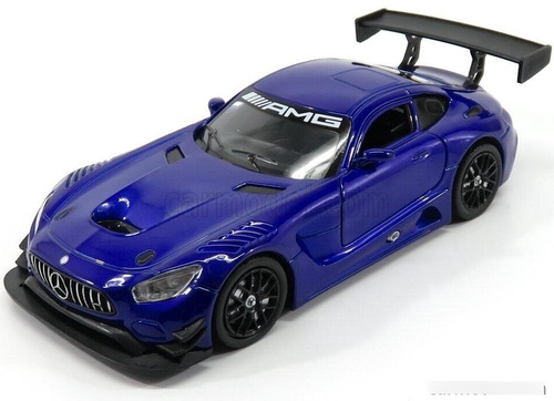 Motor Max Mercedes Benz Amg Gt3 1:24 Color Azul Acero
