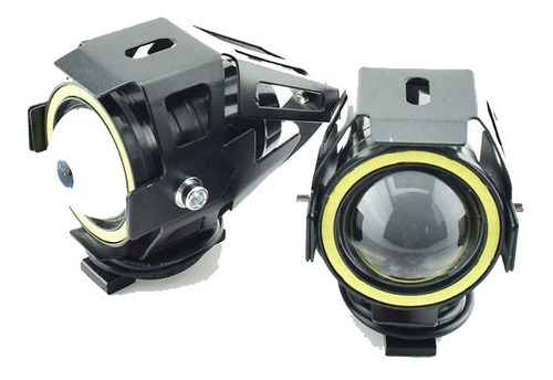 Imagen 1 de 5 de Faro Led Universal U7 Auxiliar Motos Ojo Angel Alta Baja