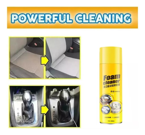 Aerosol Limpiador De Espuma Para Automóviles, 4 Unidades