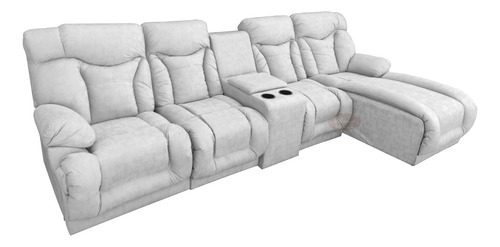 Sala Modular Con Reclinable Y Portavasos Mod. Marruecos Mini
