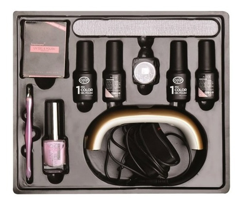 Kit Completo De Esmalte En Gel Gnp Con Lampara Led