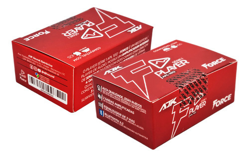 Player Amplificado Force Ajk C/fonte Bluetooth Som Caixa Bob