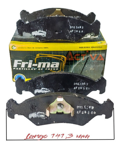 Pastillas De Freno Ford Ka 96 Al 2000 P/ Disco Solido