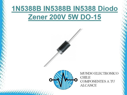 2 X 1n5388b In5388b In5388 Diodo Zener 200v 5w Do-15