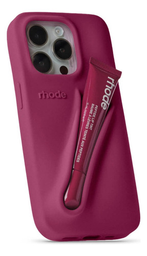 Funda Rhode Original Incluye Lip Gloss En Conjunto Raspberry Jelly Iphone 13/14/15 Pro