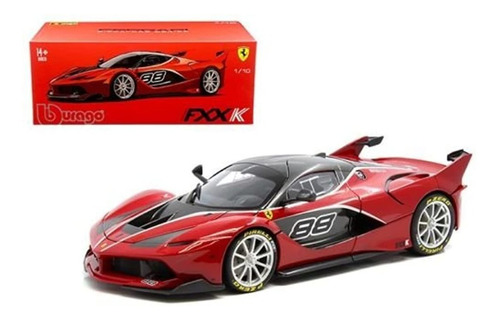 Carro De Juguete Ferrari Color Rojo A Escala 1:18