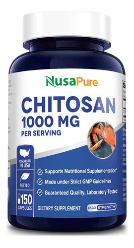 Chitosan 1000mg 150caps Nusapure