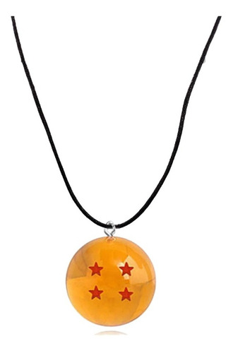 Collar Dragon Ball Esfera 4 Estrellas Goku Super Saiyan 