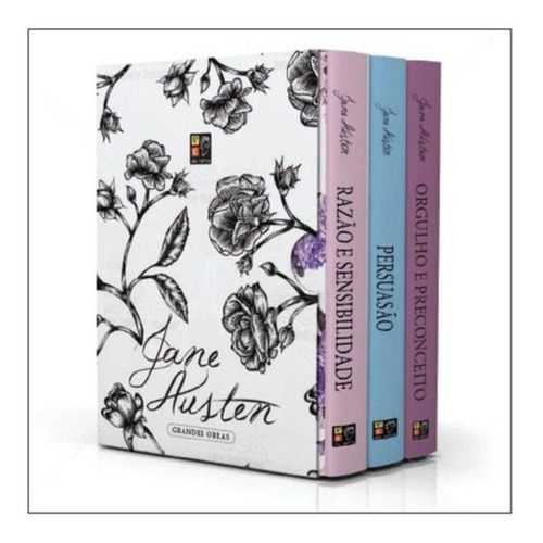 Imagem 2 de 3 de Box Grandes Obras - Jane Austen 3 Volumes - Novo Lacrado