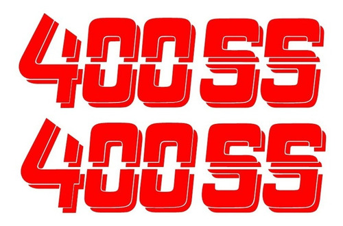 Stickers 400ss Rojo, Negro, Gris 3d Chevrolet Pick Up Batea 