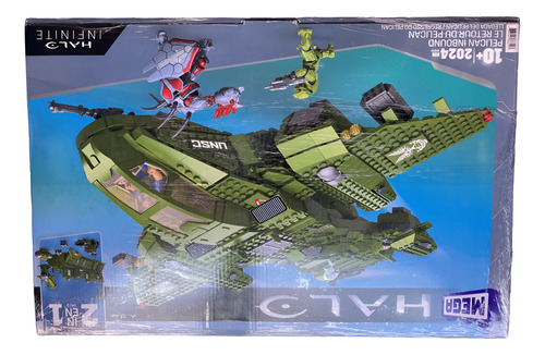 Mega Construx Pelican Inbound Halo Infinite Original Y Nuevo (Usado)