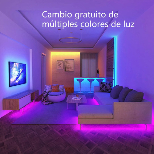 Tira Led De Bluetooth 20m Rgb Decoración Del Cuarto Hogar Rgb