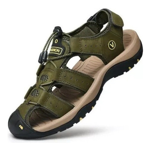Sandalias Cómodas Zapatos Cami Cuero Para Hombre 2023
