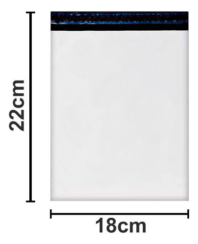 Embalagem Pp Saco Plástico Envelope Segurança 18x22 200 Uni
