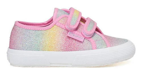 Zapatilla Kids 275 Iridescent Microglitter Pink Pastel Multi