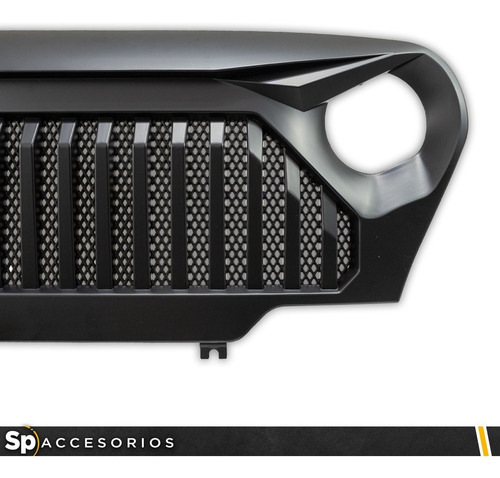 Imagen 6 de 9 de Parrilla Frontal Angry Jeep Wrangler Tj 1997/2006 Negro