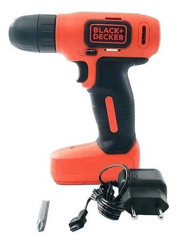 Furadeira Parafusadeira Black & Decker 3/8 8 V Litio Ld008 Cor Naranja