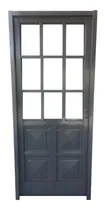 Comprar Puerta Doble Chapa Media Reja 80x200 Con Postigo De Abrir