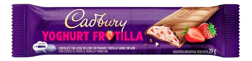 Chocolate Cadbury Yogurt Frutilla X12u 29g