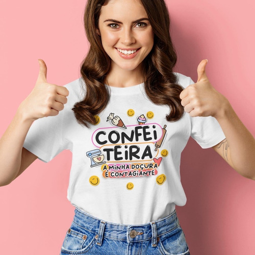 Camiseta Unix Ou Baby Look , Confeiteira