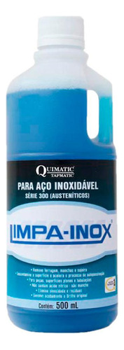 Limpador De Aco Inox 500ml Quimatic