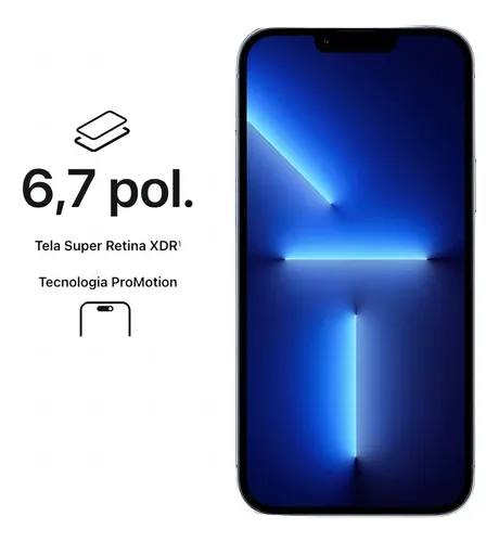 Apple Iphone 13 Pro Max 128gb Azul Envio Imediato Garantia (Novo