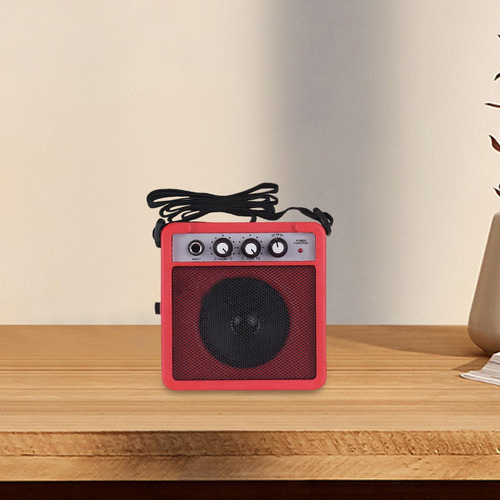 Mini Amplificador De Guitarra, Altavoz Amplificador, Rojo