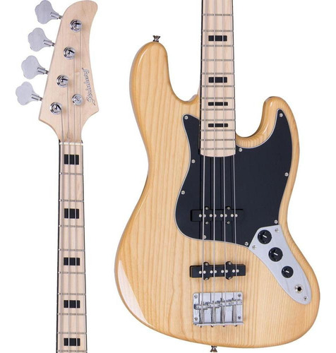 Baixo 4 Cordas Jazz Bass Strinberg Jbs50 Natural Passivo