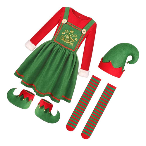 Conjunto De Ropa De Vestir Para Disfraz De Navidad Para