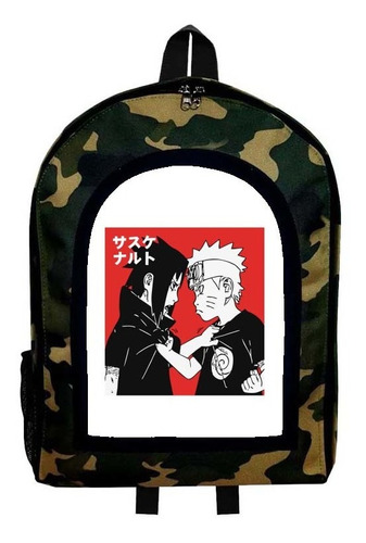 Mochila Camuflada Narutu Uzumaki Modelo 6