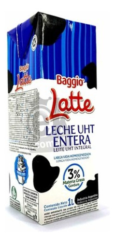 Pack De Leche Larga Vida Sin Tacc ¨baggio¨ X1lt X8 Unidades