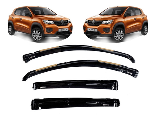 Deflectores De Ventanas Bracco X4 Para Renault Kwid