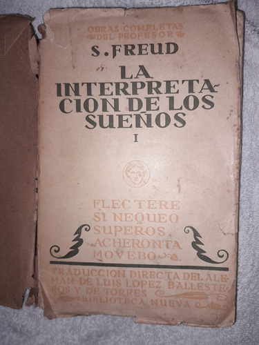 Obras Completas Del Prof.s.freud Vi La Interpretación De ...