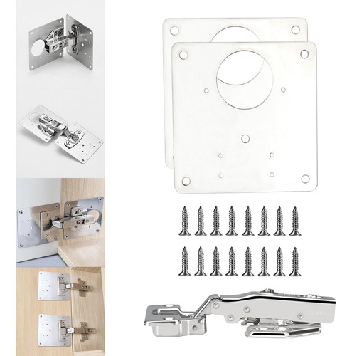 Kit De Soportes De Reparación De Bisagra De Placa De