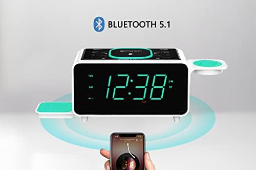 Emerson Radio Smartset Reloj Despertador Radio Fm Con Carga