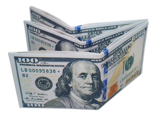Billetera Diseño 100 Dolares X 5 Unidades