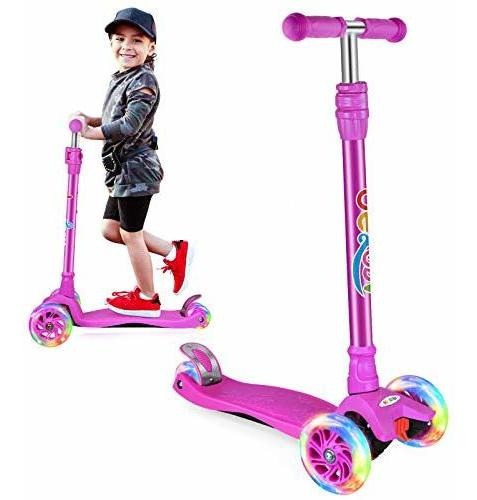 Beleev 2 En 1 Kick Scooter Para Niños Con Asiento Plegable, 