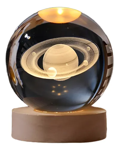 Lámpara Led 3d Esfera Proyector Saturno+obsequio Astronauta
