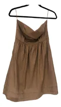 Comprar Vestido Café Lob Claro Mujer Strapless Talla Chica