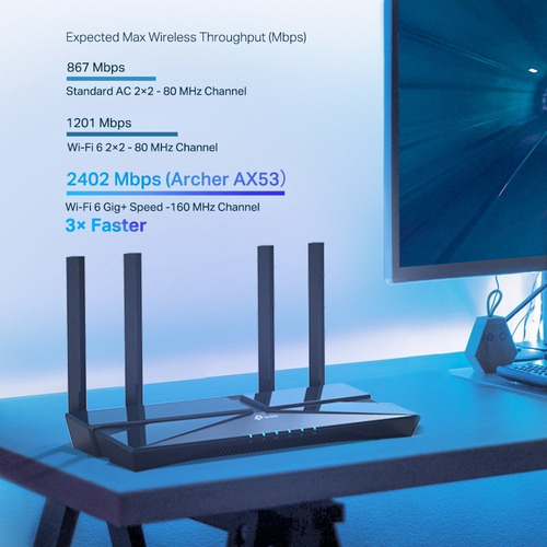 Router Wifi Tp-link Archer Ax53 Gigabit Wi-fi 6 Ax3000
