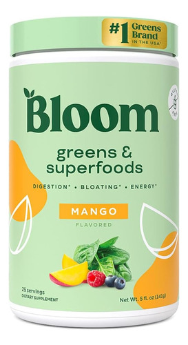 Bloom Greens Y Superfoods Sabor A Mango