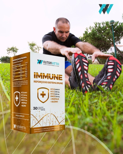 Reforço Do Sistema Imune Nutravitta Combo Vitaminas C D E +