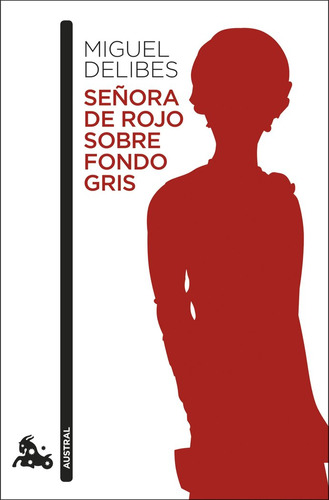 Libro Seã±ora De Rojo Sobre Fondo Gris