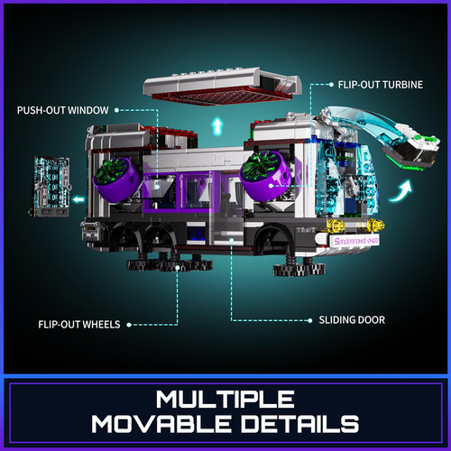 Set De Ladrillos De Construcción Funwhole Cyberpunk Future-b