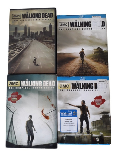 The Walking Dead Primeras 4 Temporadas Bluray Y Dvd Original