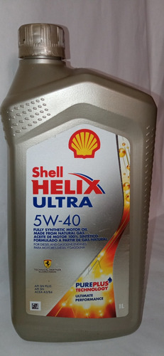 Aceite 5w40 Sintético Shell Helix Ultra 