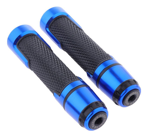1 Par 7/8 Pulgadas 22 Mm Manija De Barra De Negro + Azul