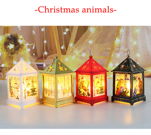 Adornos De Péndulo Con Luz Led De Papá Noel