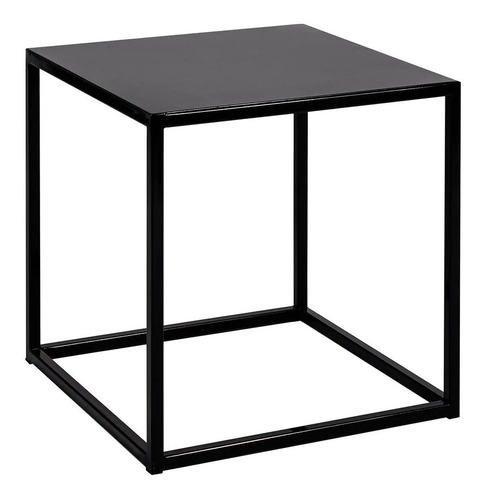 Mesa Lateral Cubo 40 X 40 X 40 Metal