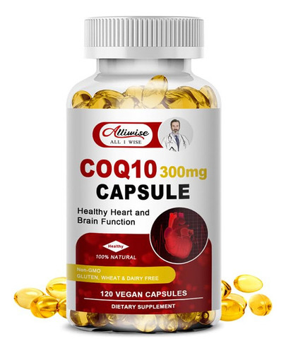 Alliwise Coq10 De Alta Absorción 300 Mg, Suplementos De Coe